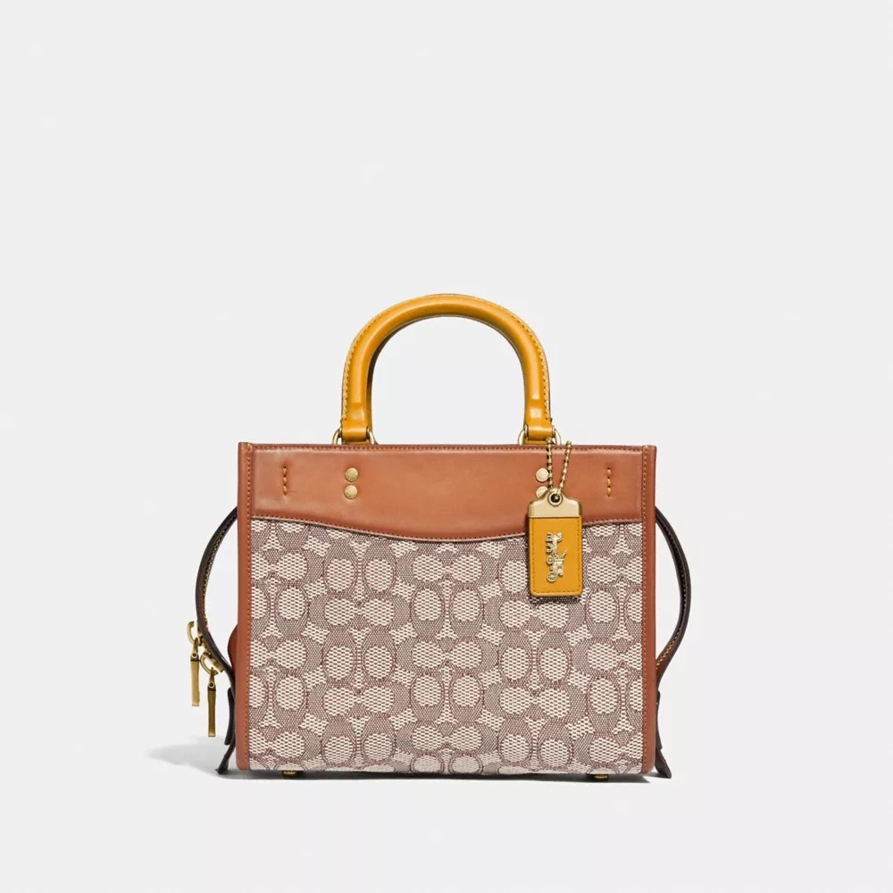 NWT Coach Rogue 25 Signature Textile Jacquard Crossbody Shoulder Bag C6444